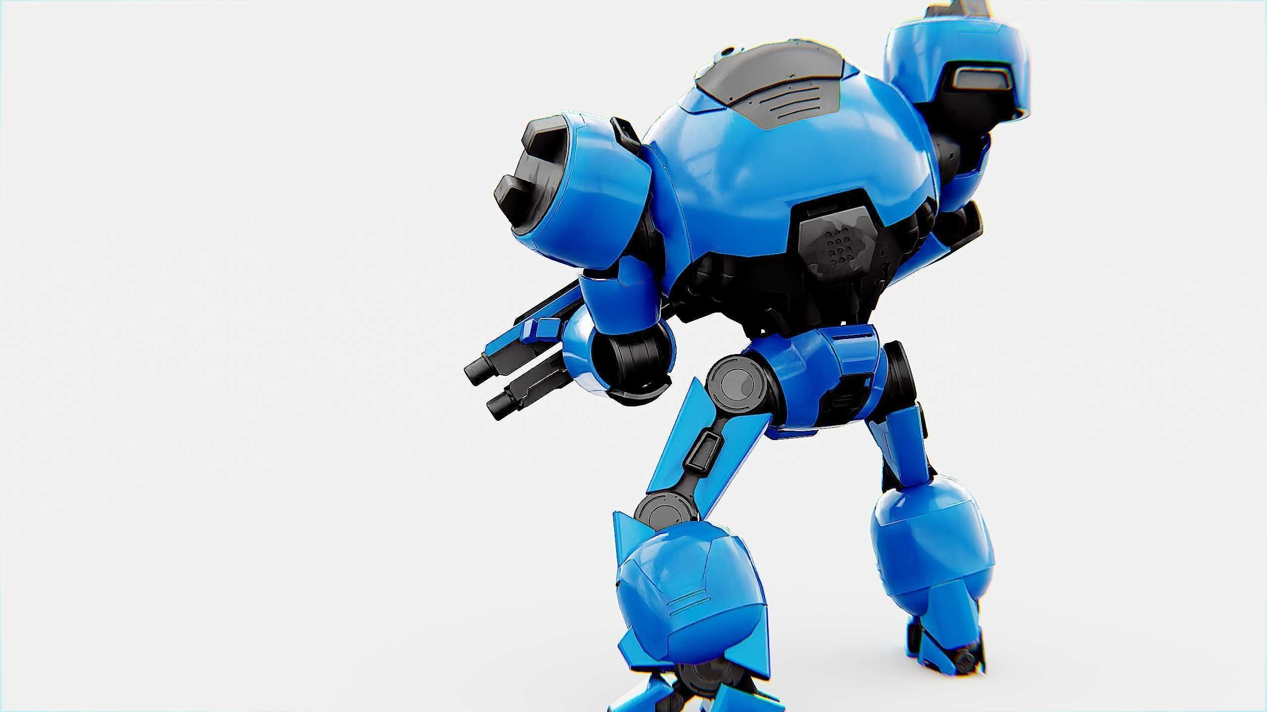 COMBAT DROID EREGON Rigged for Unreal Engine - Unity - MIXAMO  3D model_10