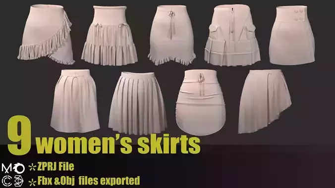 9 skirts pack
