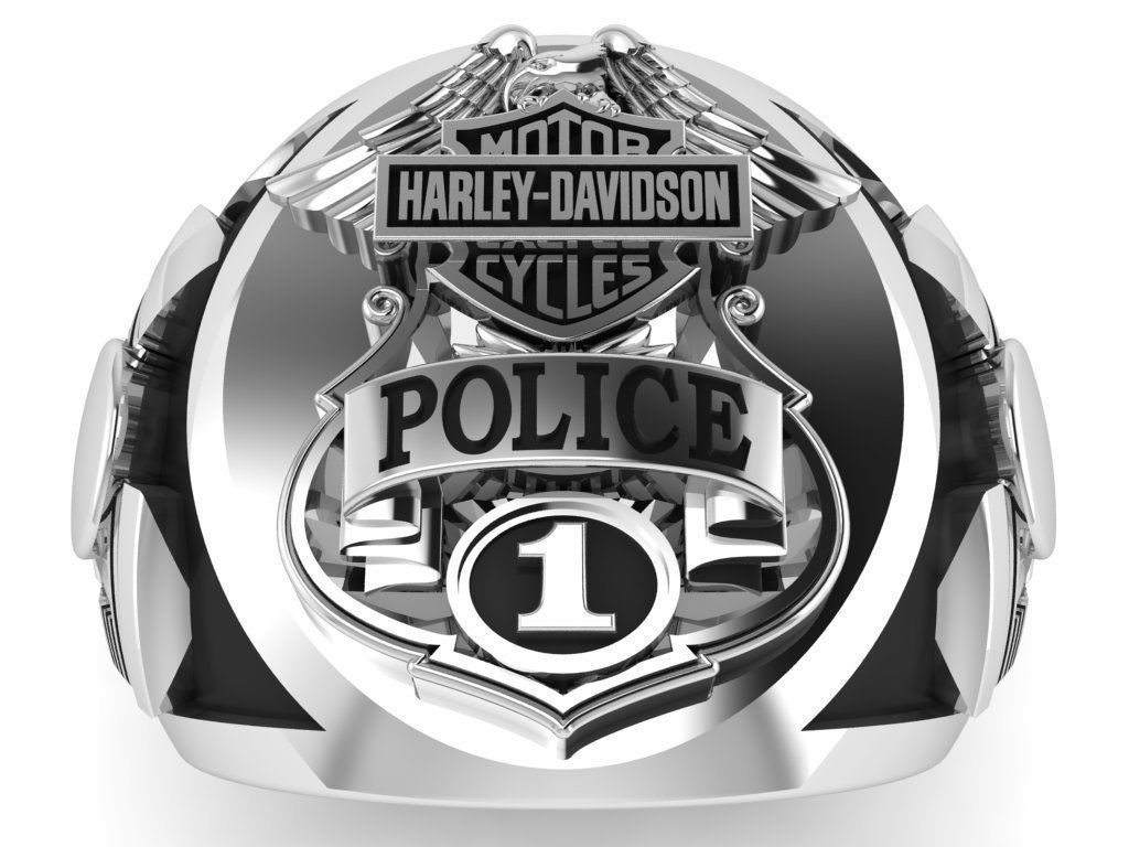 Harley-Davidson Ring Code-CGH003 3D print model_1