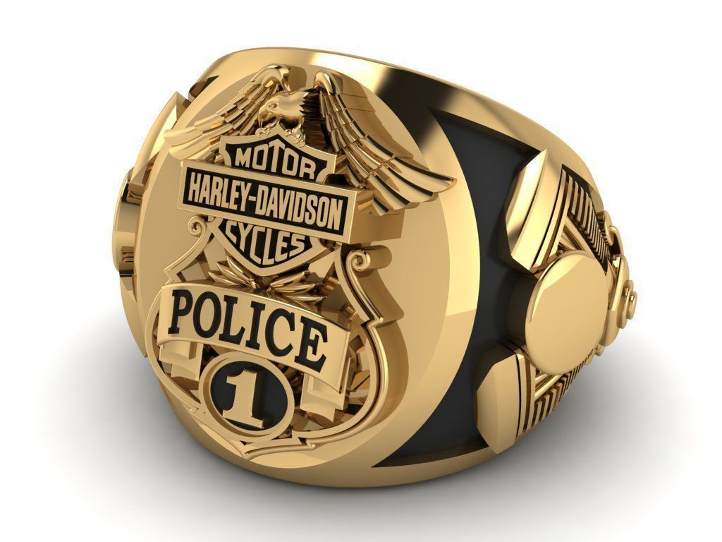 Harley-Davidson Ring Code-CGH003 3D print model_9