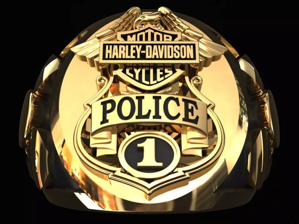 Harley-Davidson Ring Code-CGH003 3D print model_0