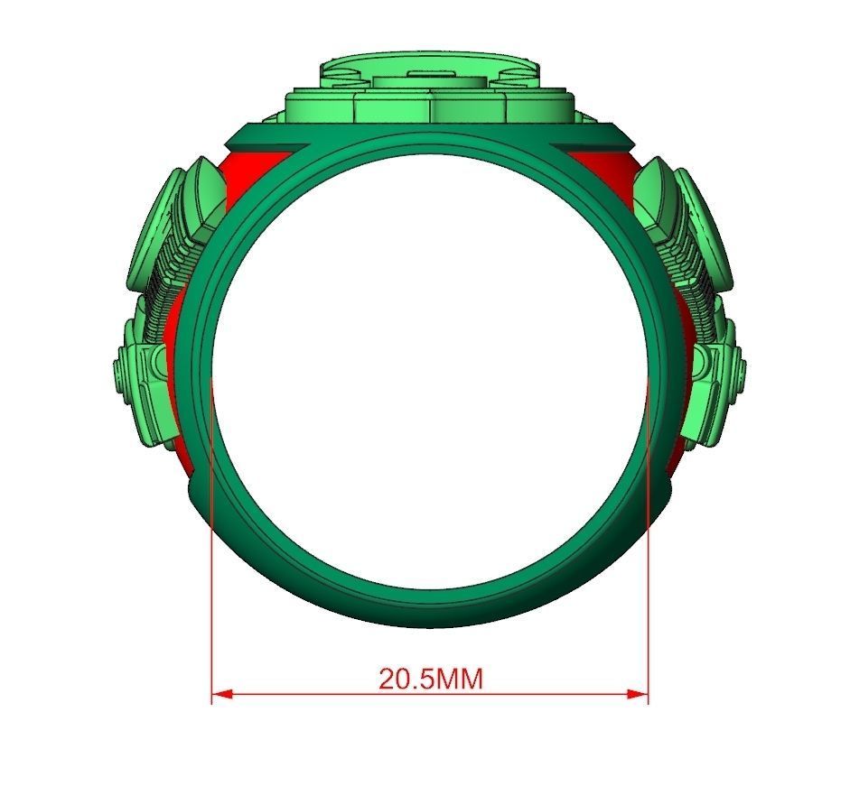 Harley-Davidson Ring Code-CGH003 3D print model_14