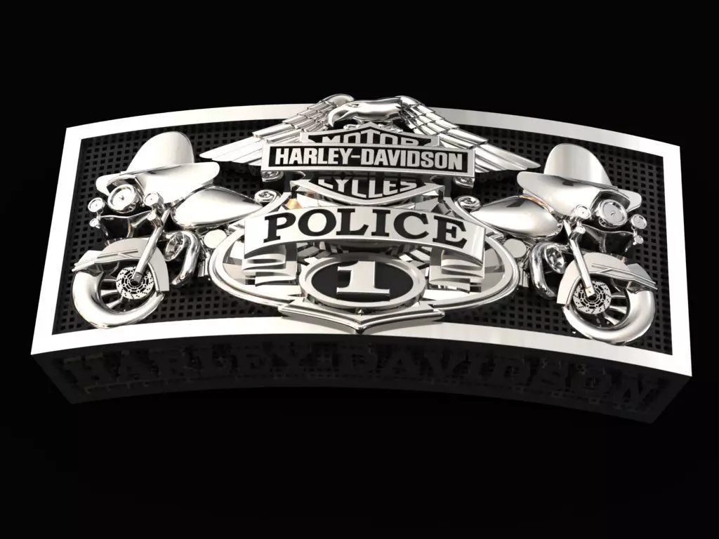 Harley-Davidson Belt Buckle Code-CGH006 3D print model_0