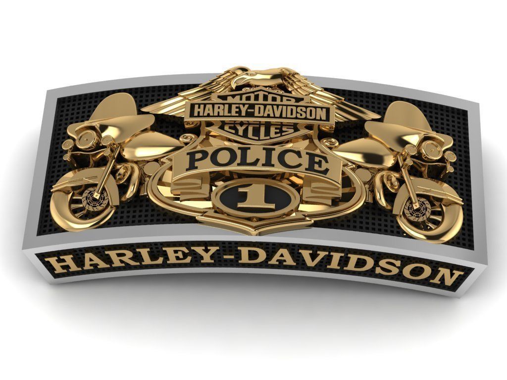Harley-Davidson Belt Buckle Code-CGH006 3D print model_1