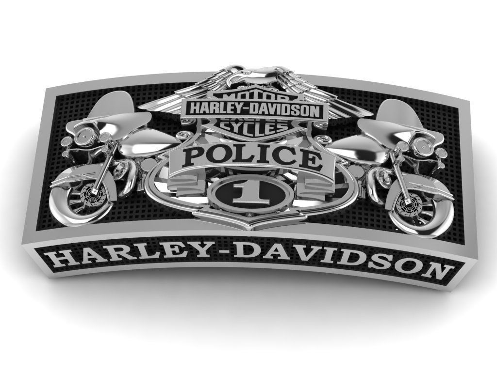 Harley-Davidson Belt Buckle Code-CGH006 3D print model_2