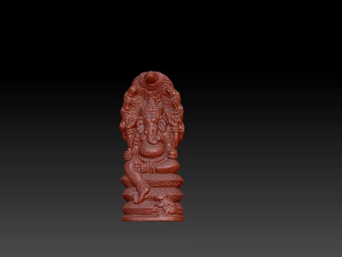 ganesh with dragon heads 7  3D print model_0