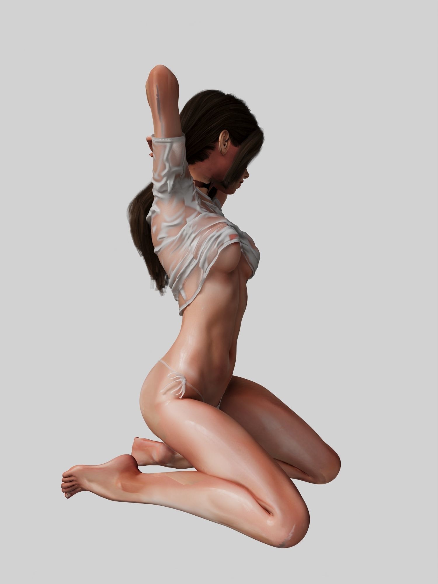 Mesmerizing night pool Interior 3D model_5