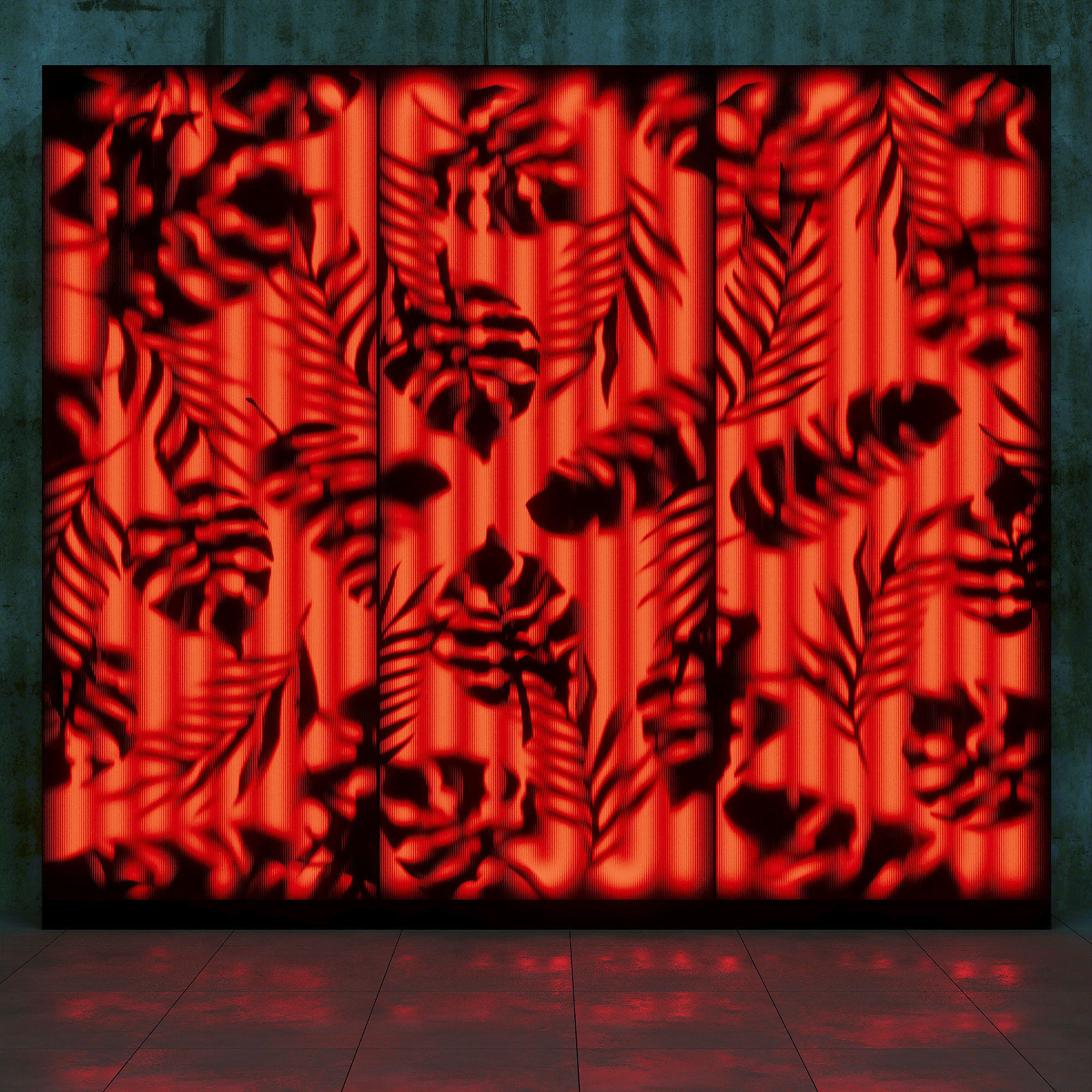 Mesmerizing night pool Interior 3D model_2