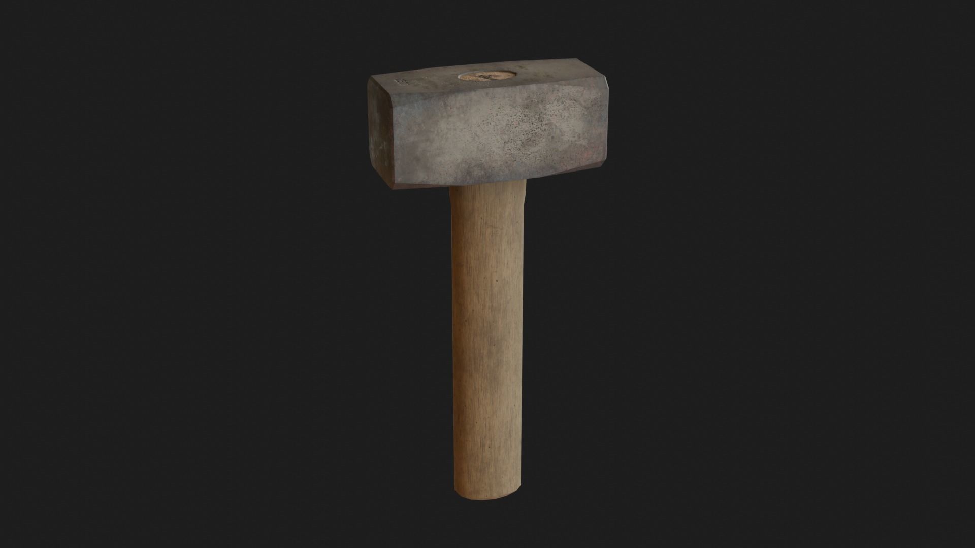 Old tools Low-poly 3D model_8