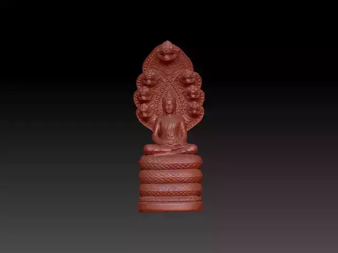 buddha with 7 head dragon style 