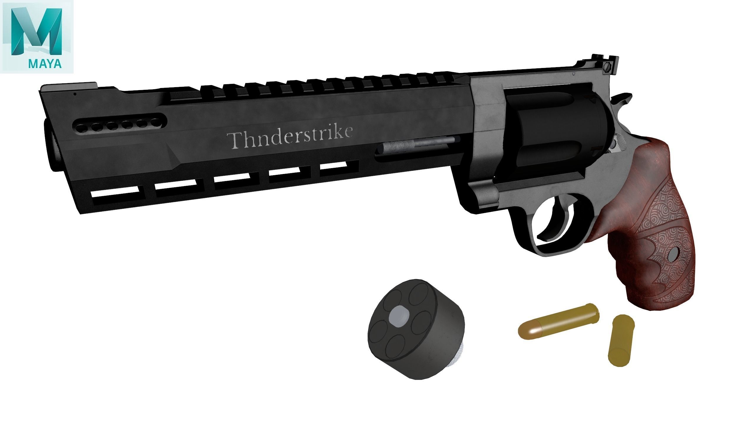 Thunderstrike New Wood Low-poly 3D model_10