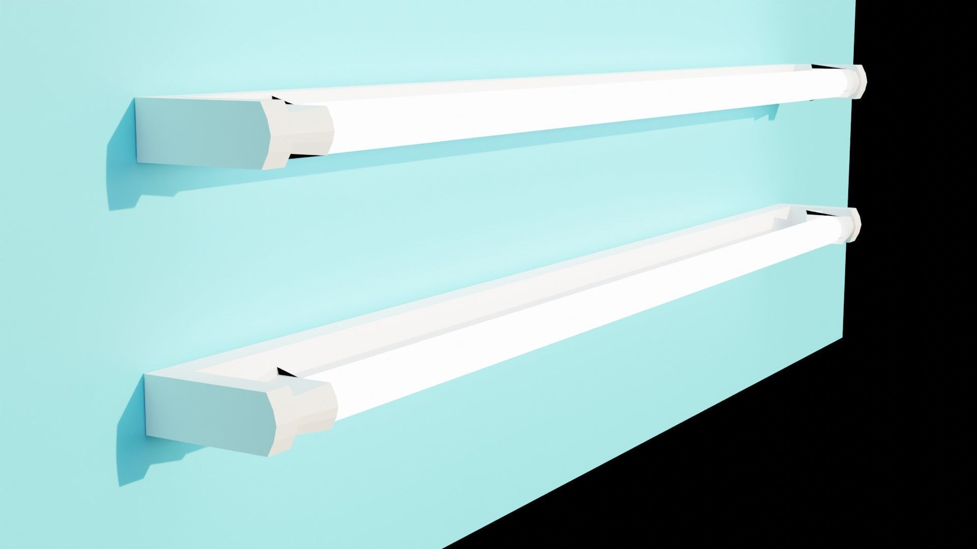 Light low poly Low-poly 3D model_4