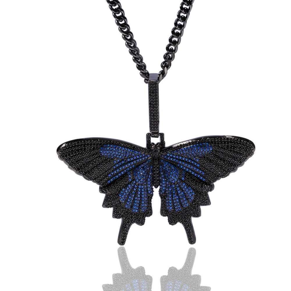 Butterfly diamond pendent  3D print model_4