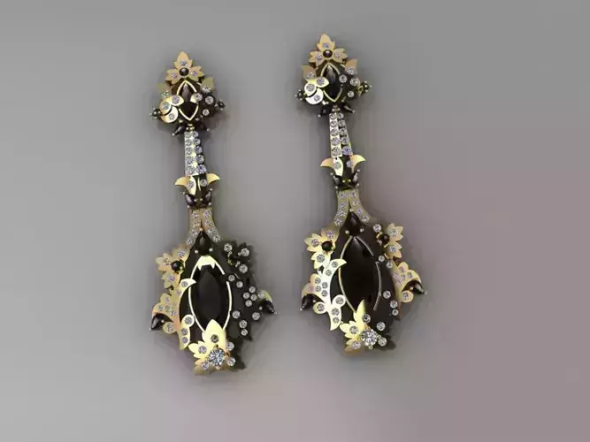 Elegant Earing 3D print model
