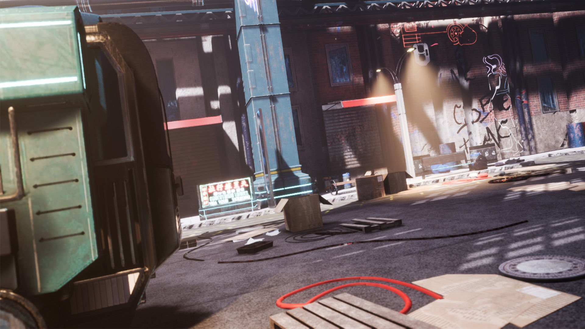 CyberPunk Sci-Fi Environment Low-poly 3D model_24