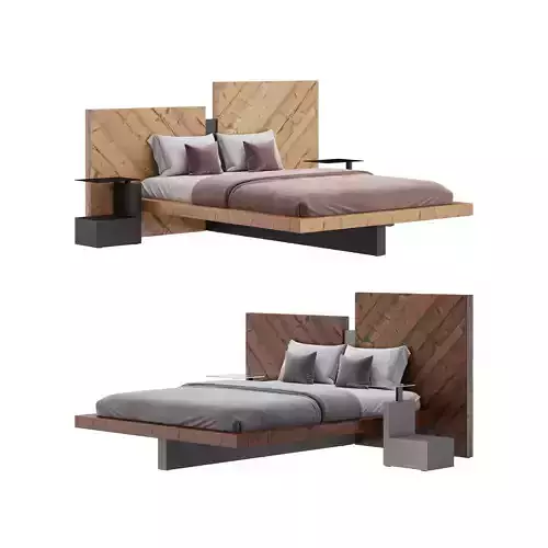Nazare Bed 3D model