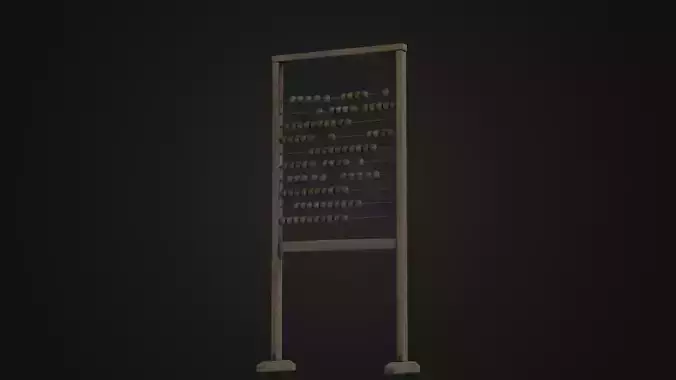 Old big wooden abacus