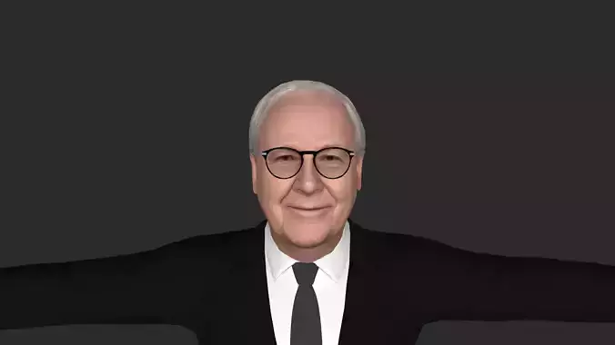 Warren Buffett Hyper Realistic Full Body Rigged Character
