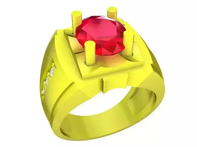 5060 korean style diamond men ring