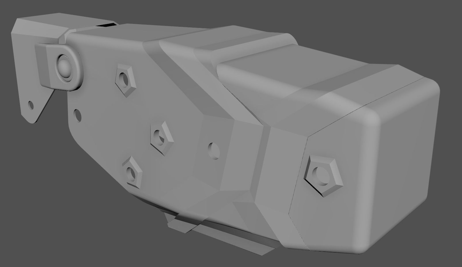 Blade Tech Taser X26P Holster Low-poly 3D model_8