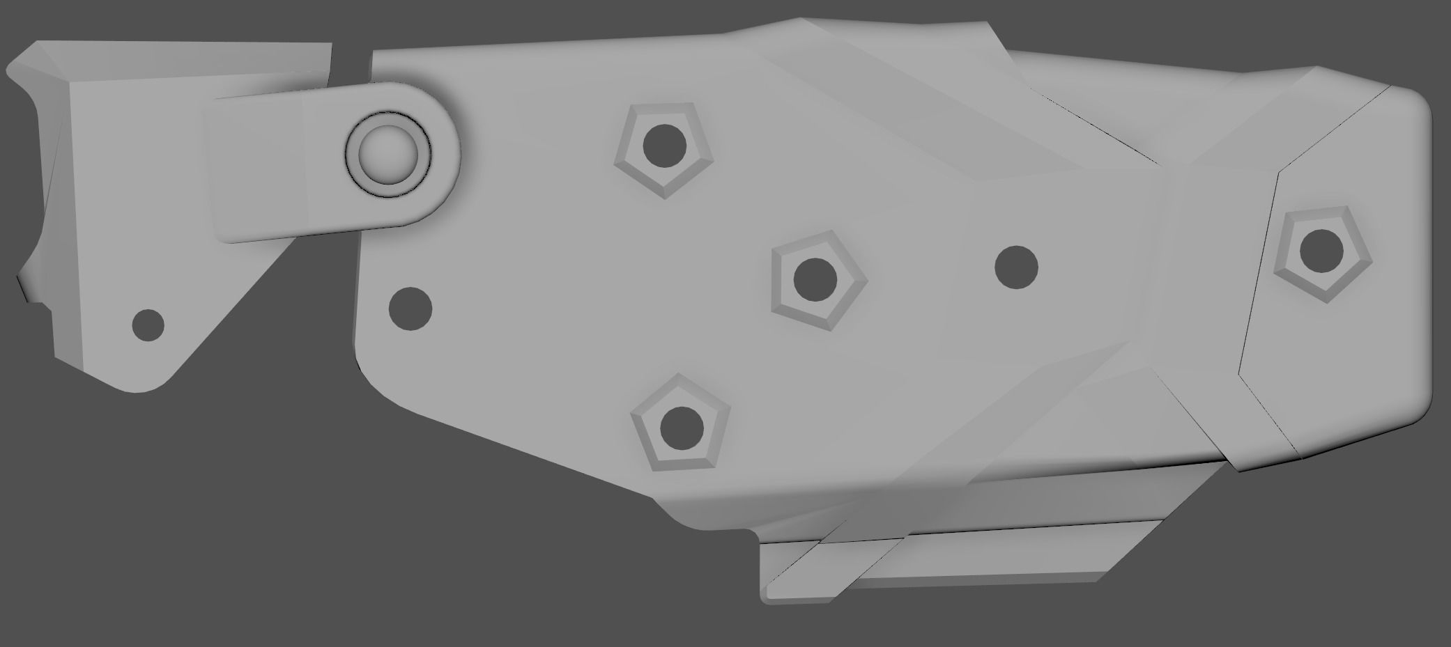 Blade Tech Taser X26P Holster Low-poly 3D model_4