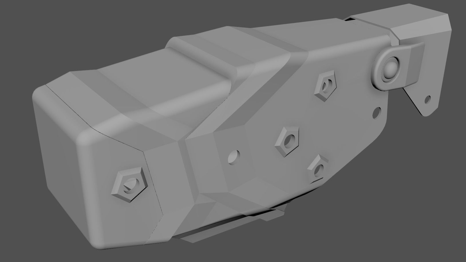 Blade Tech Taser X26P Holster Low-poly 3D model_6