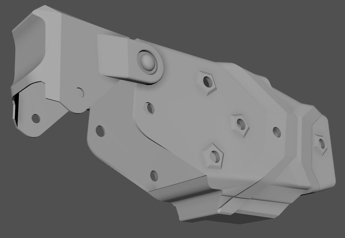 Blade Tech Taser X26P Holster Low-poly 3D model_7