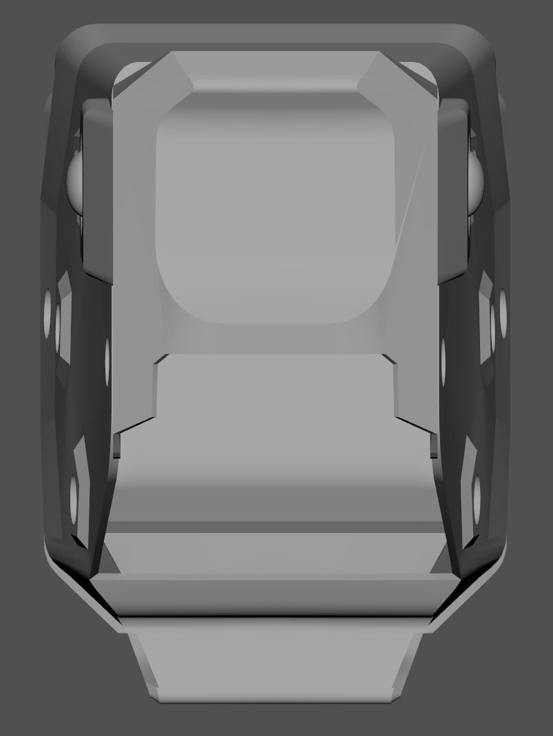 Blade Tech Taser X26P Holster Low-poly 3D model_5