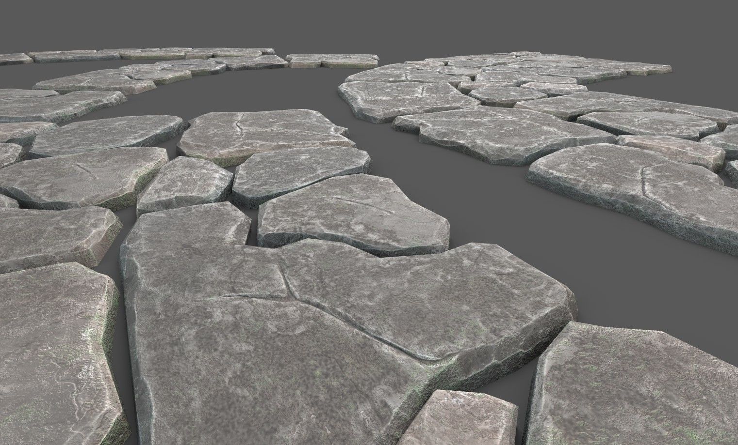 Environment Stone Pack Low-poly 3D model_7