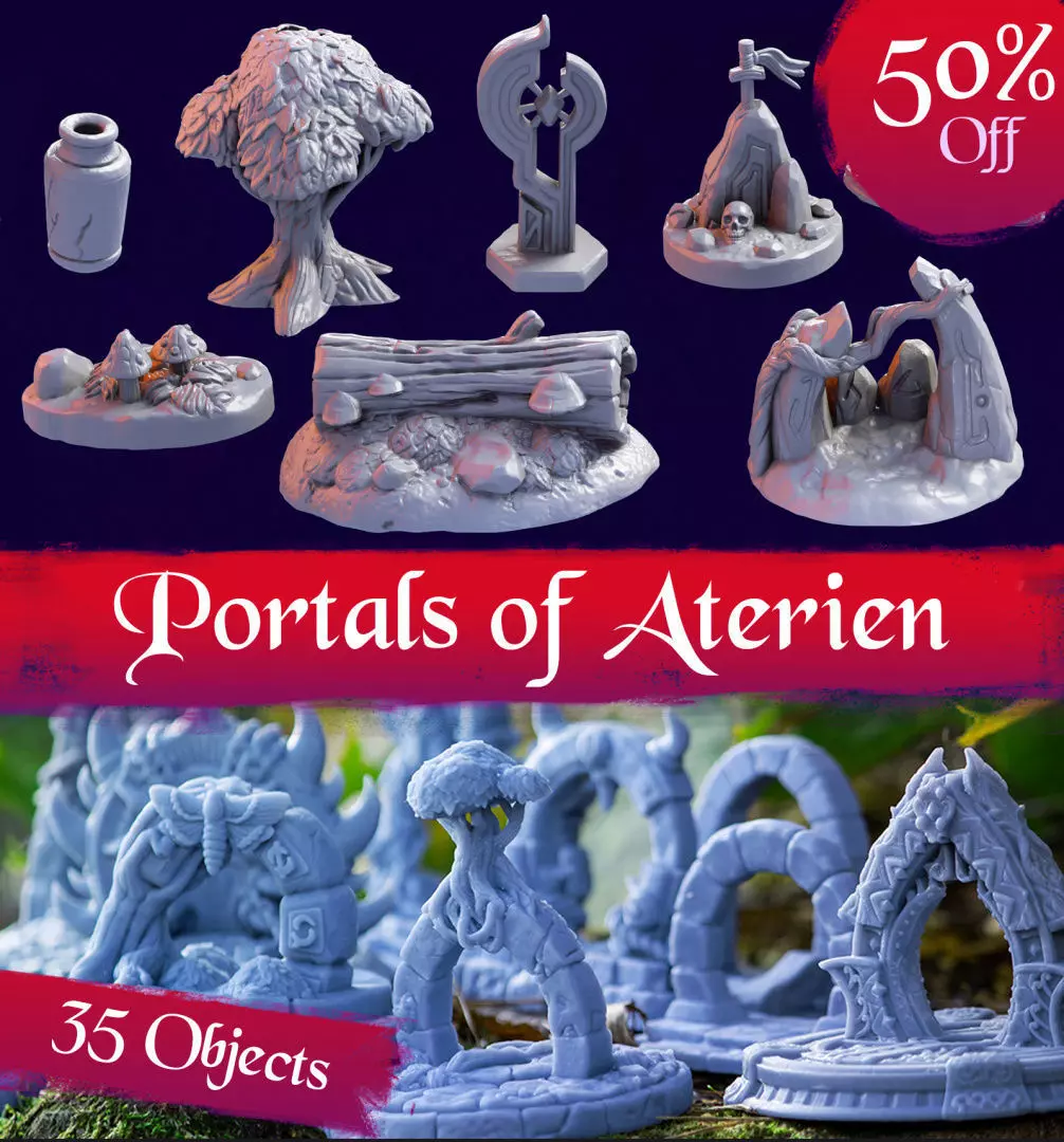 Portals of Atarien Full Set 3D print model_0