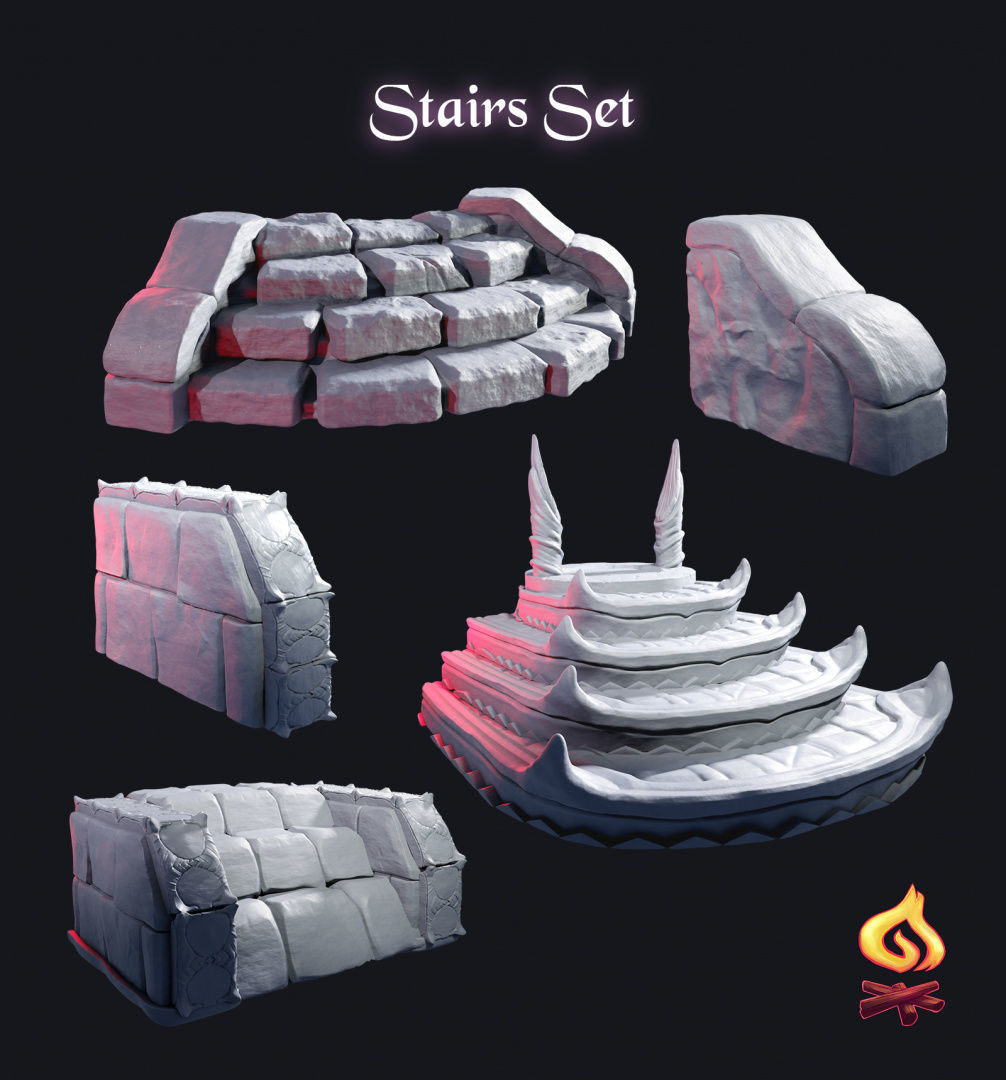 Portals of Atarien Full Set 3D print model_11