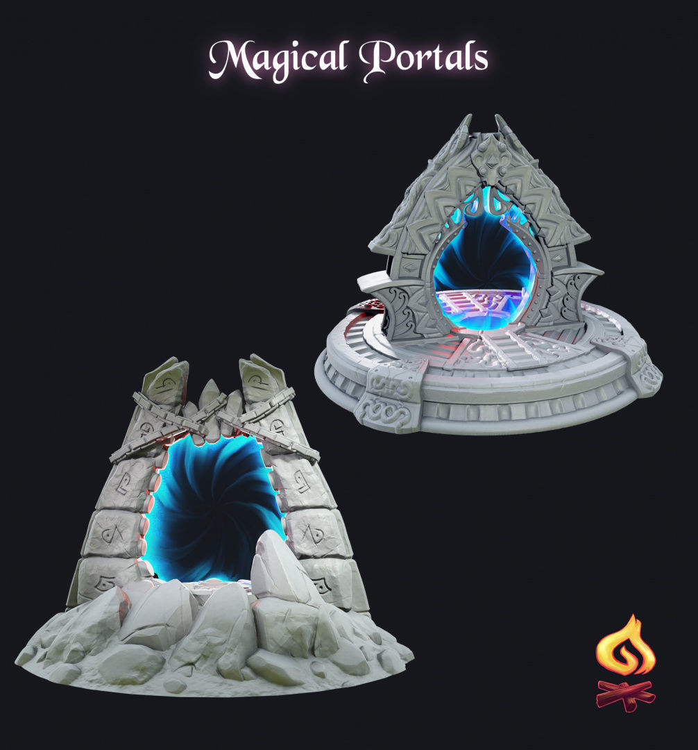 Portals of Atarien Full Set 3D print model_5