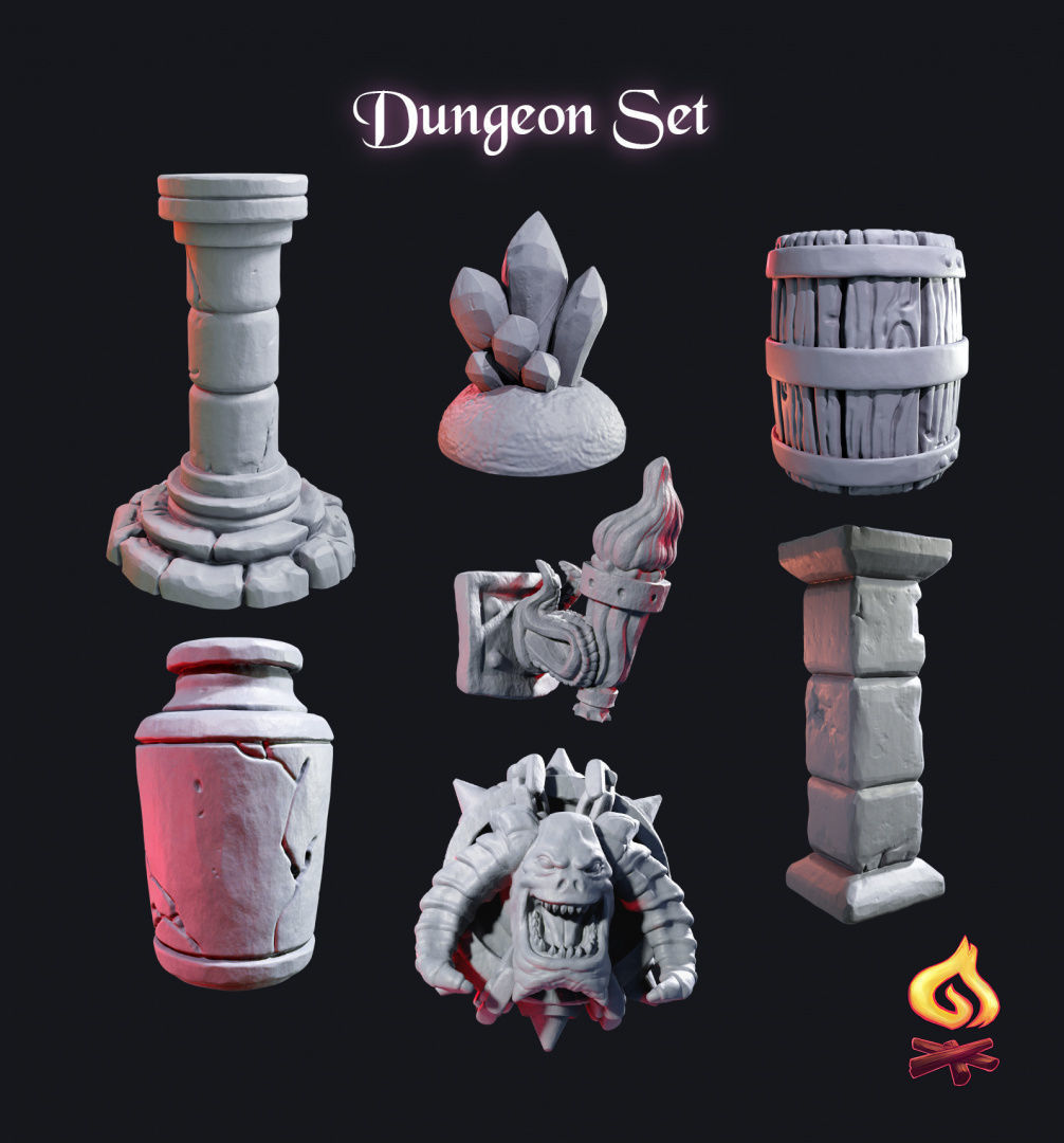 Portals of Atarien Full Set 3D print model_8