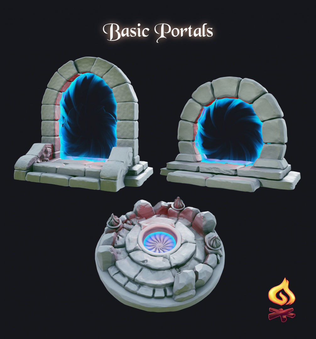Portals of Atarien Full Set 3D print model_3