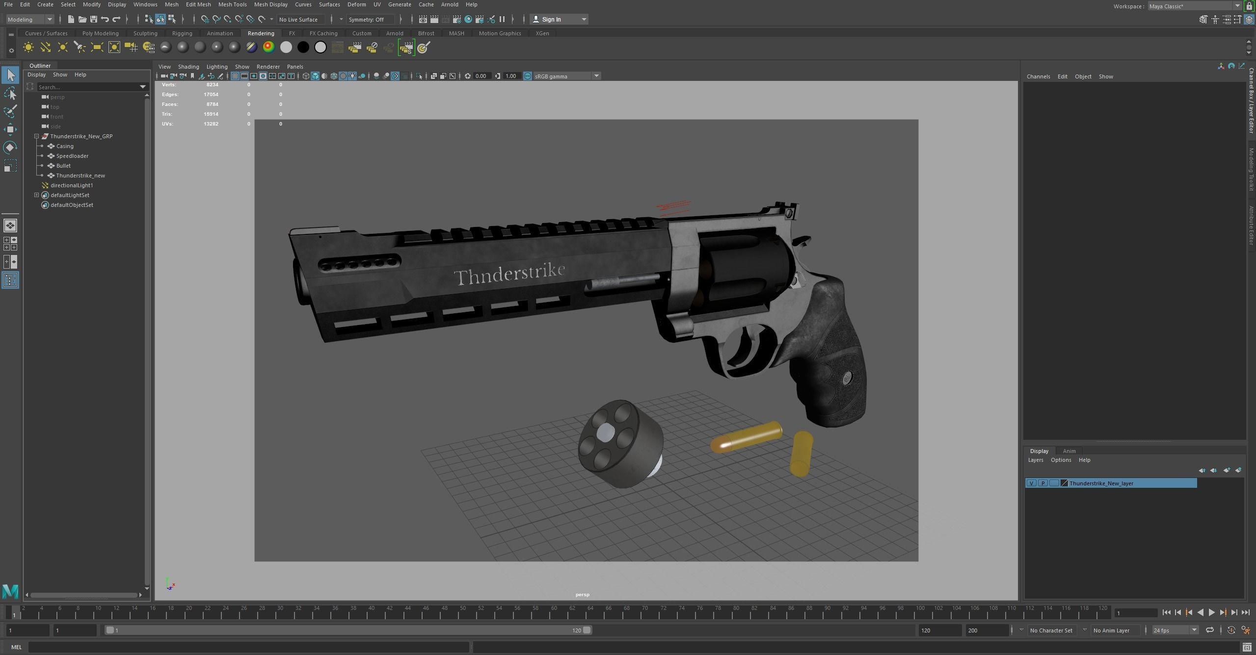 Thunderstrike New Low-poly 3D model_11