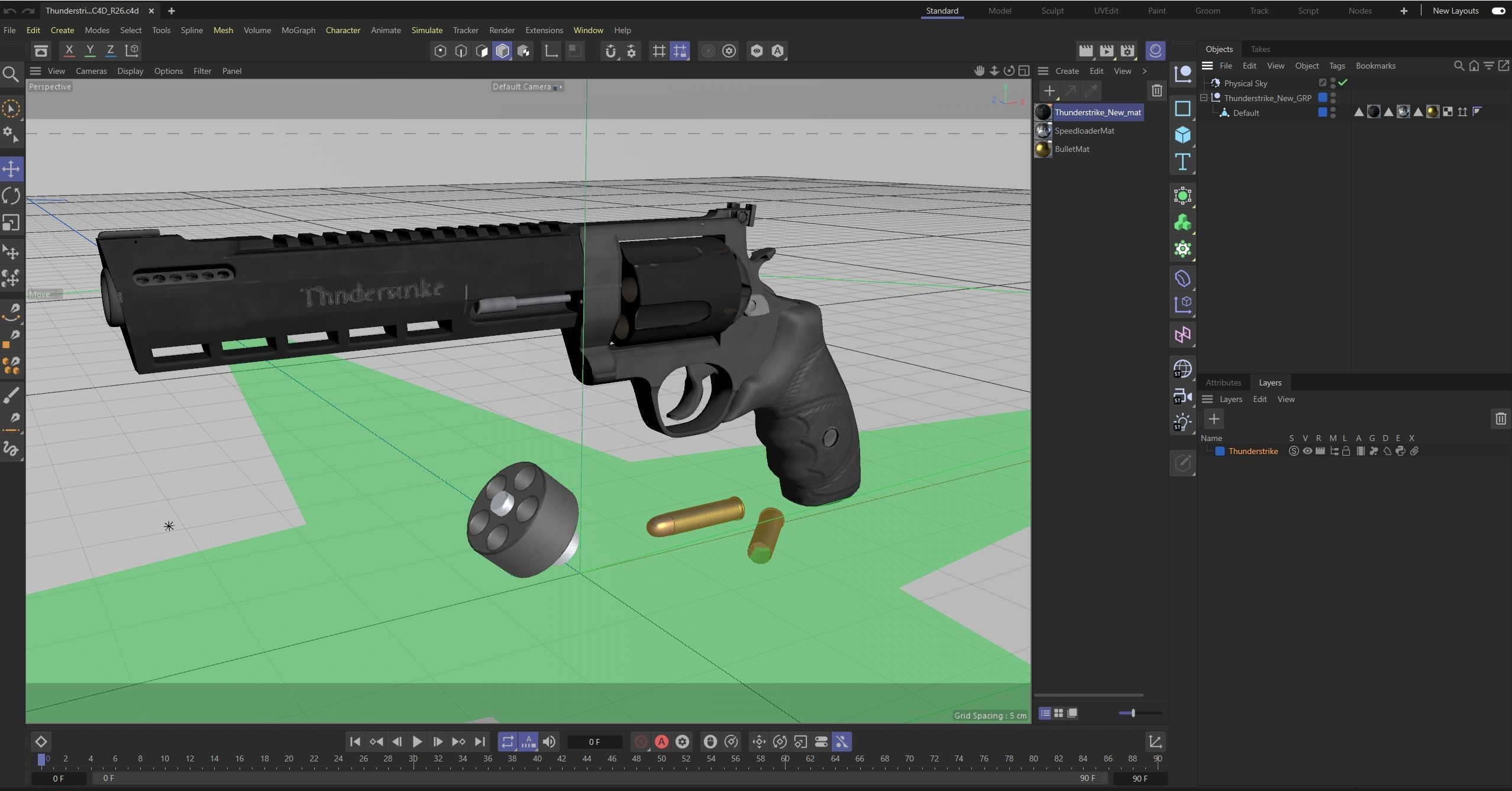 Thunderstrike New Low-poly 3D model_13