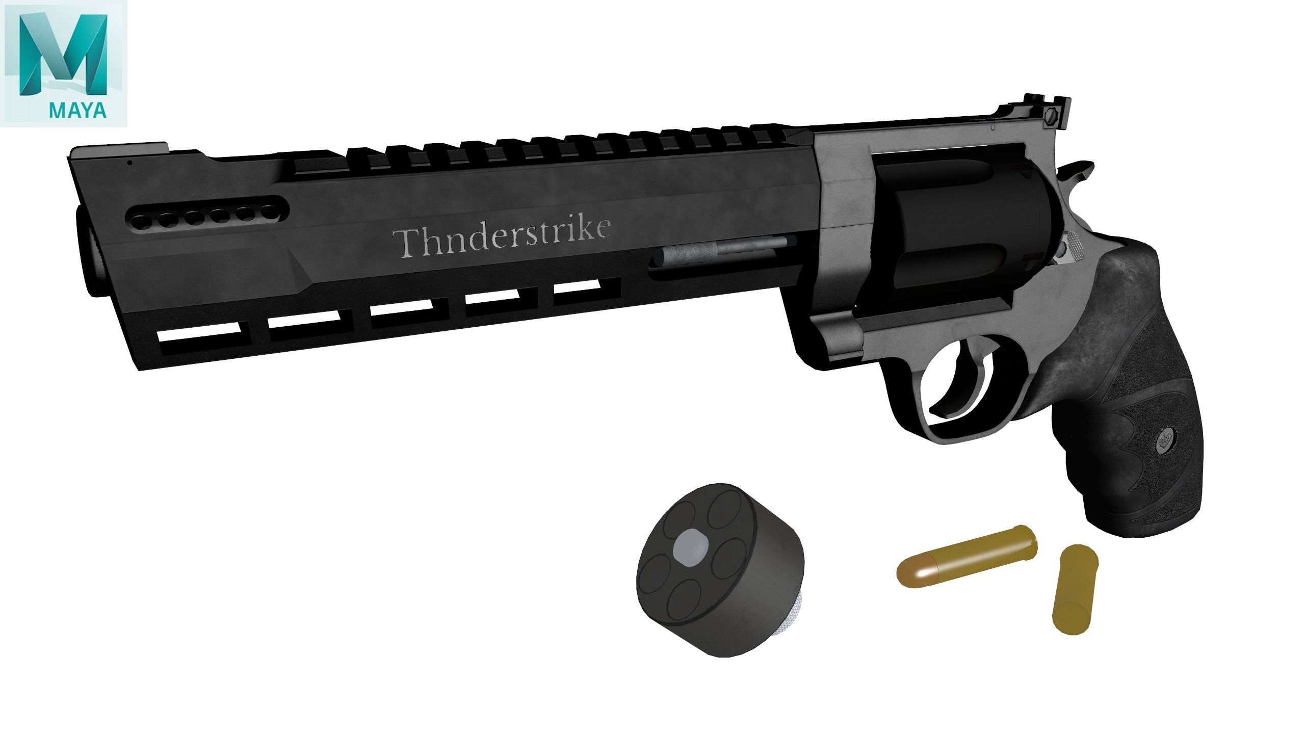 Thunderstrike New Low-poly 3D model_10