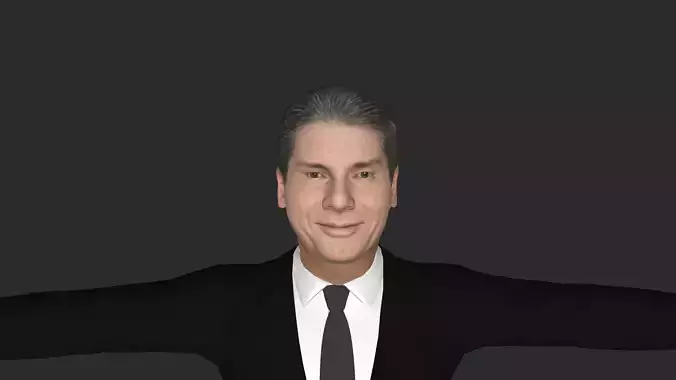 Vince Mcmahon Hyper Realistic Full Body Rigged Character 