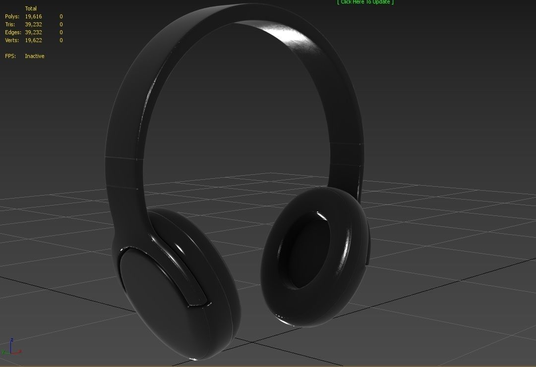 Bluetooth Headphone  M02 Low-poly 3D model_2