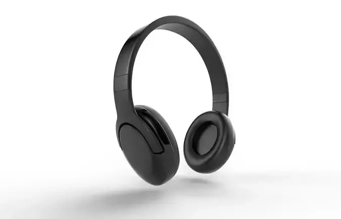 Bluetooth Headphone  M02 Low-poly 3D model