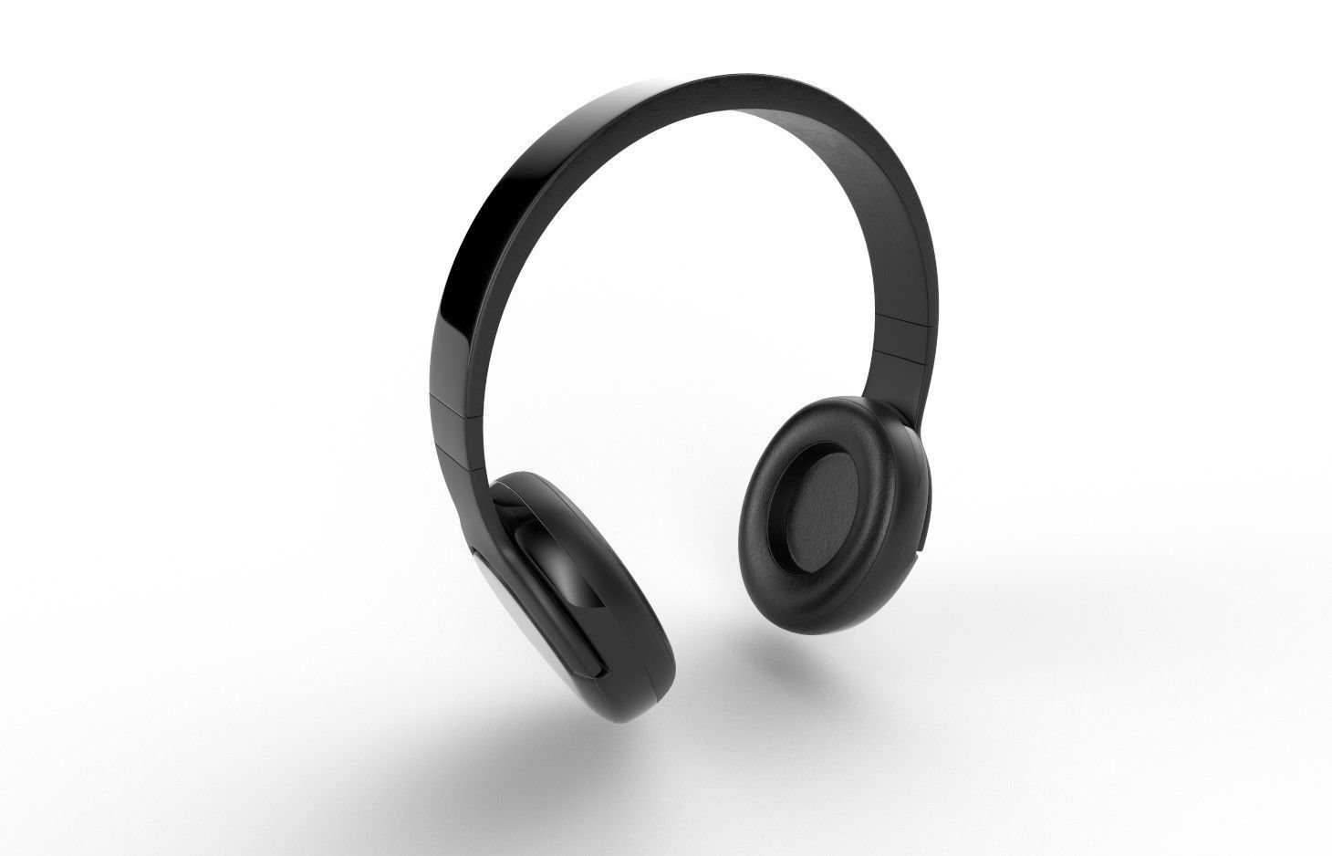 Bluetooth Headphone  M02 Low-poly 3D model_5