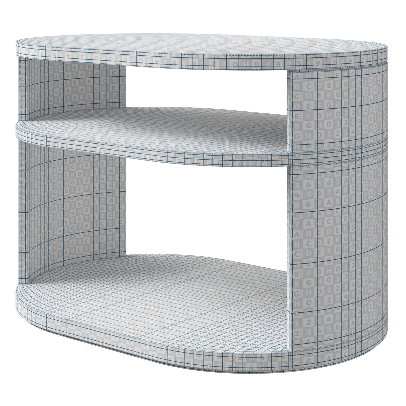Restoration Hardware side table Corta 3D model_16