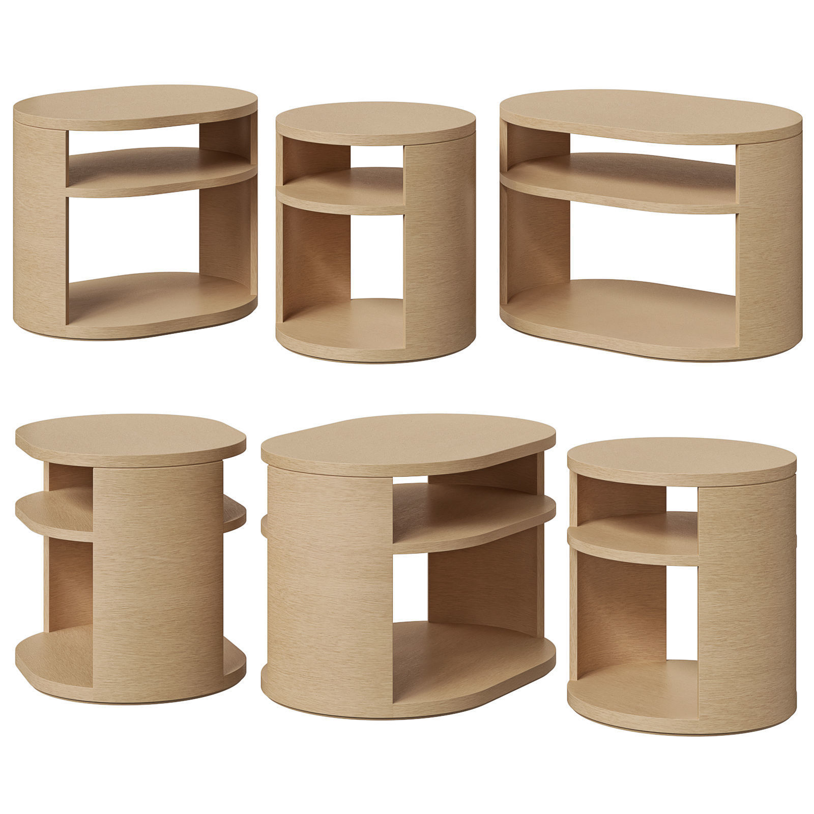 Restoration Hardware side table Corta 3D model_1