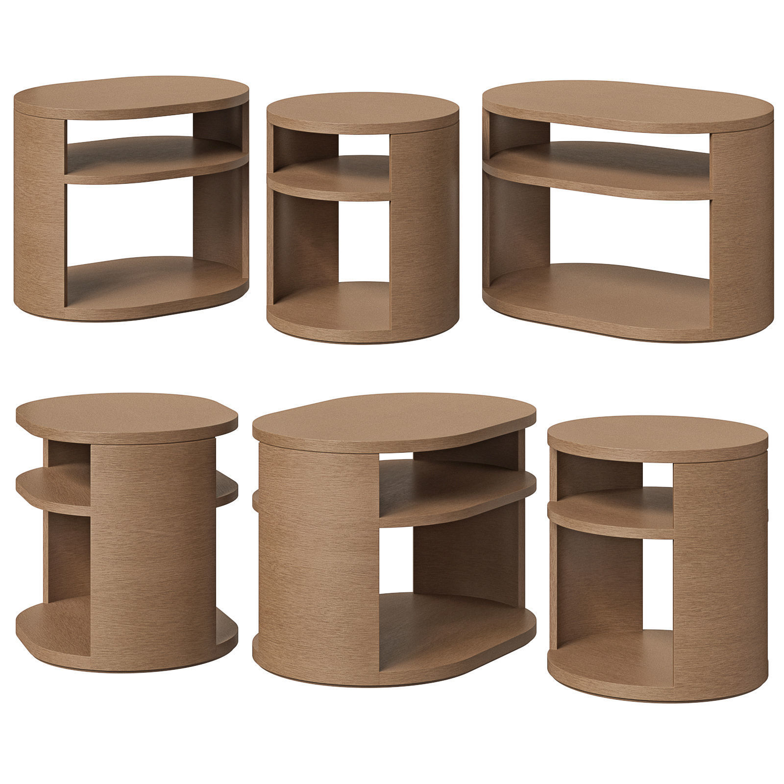 Restoration Hardware side table Corta 3D model_2