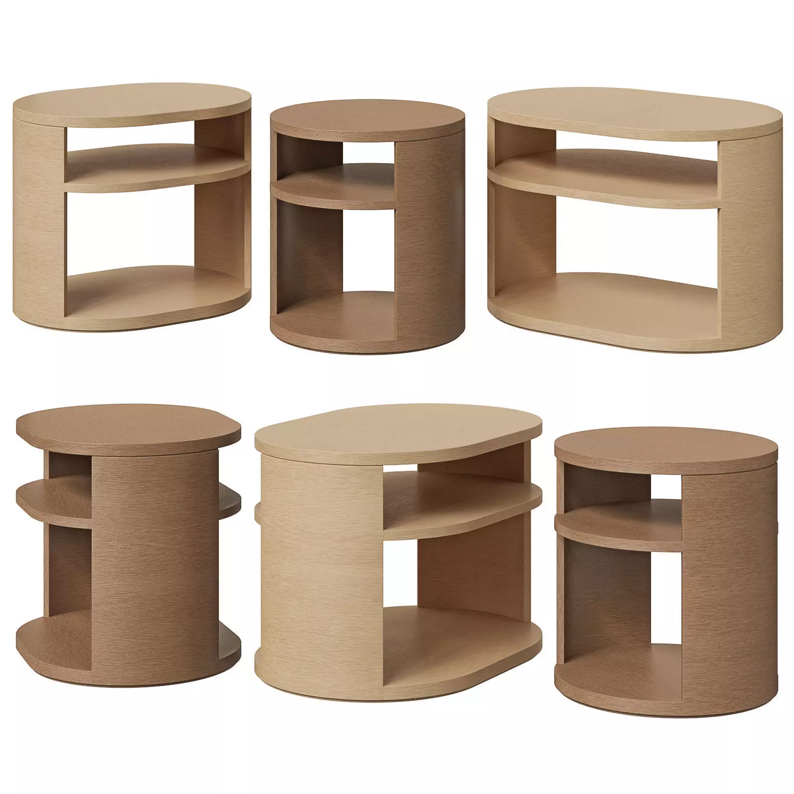 Restoration Hardware side table Corta 3D model_0