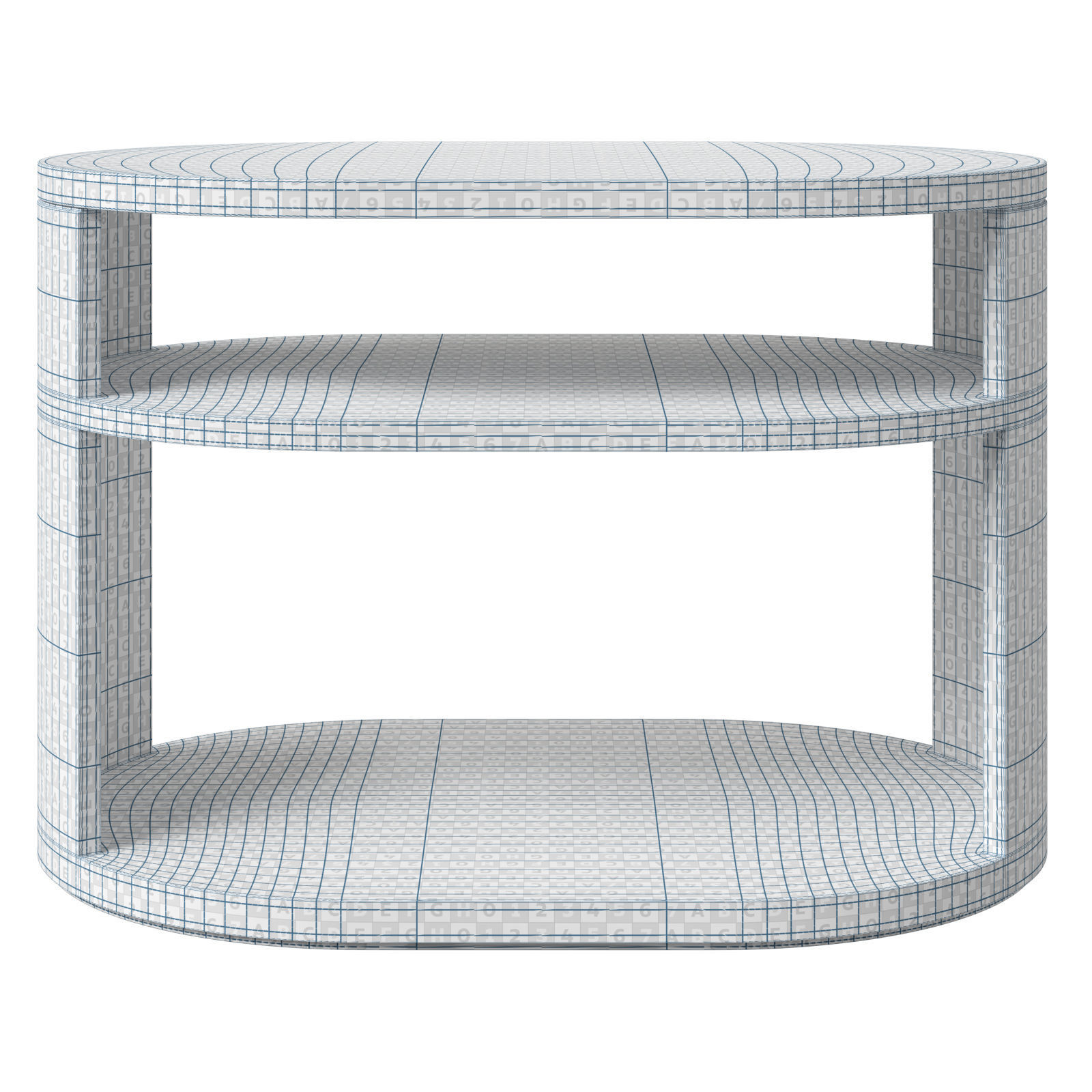 Restoration Hardware side table Corta 3D model_15