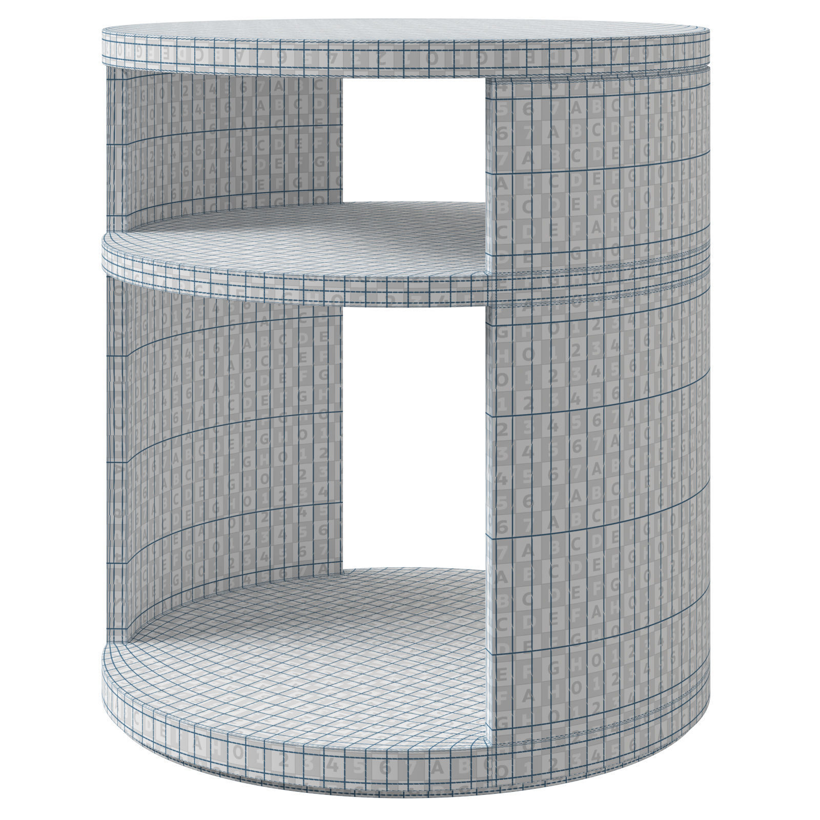 Restoration Hardware side table Corta 3D model_20