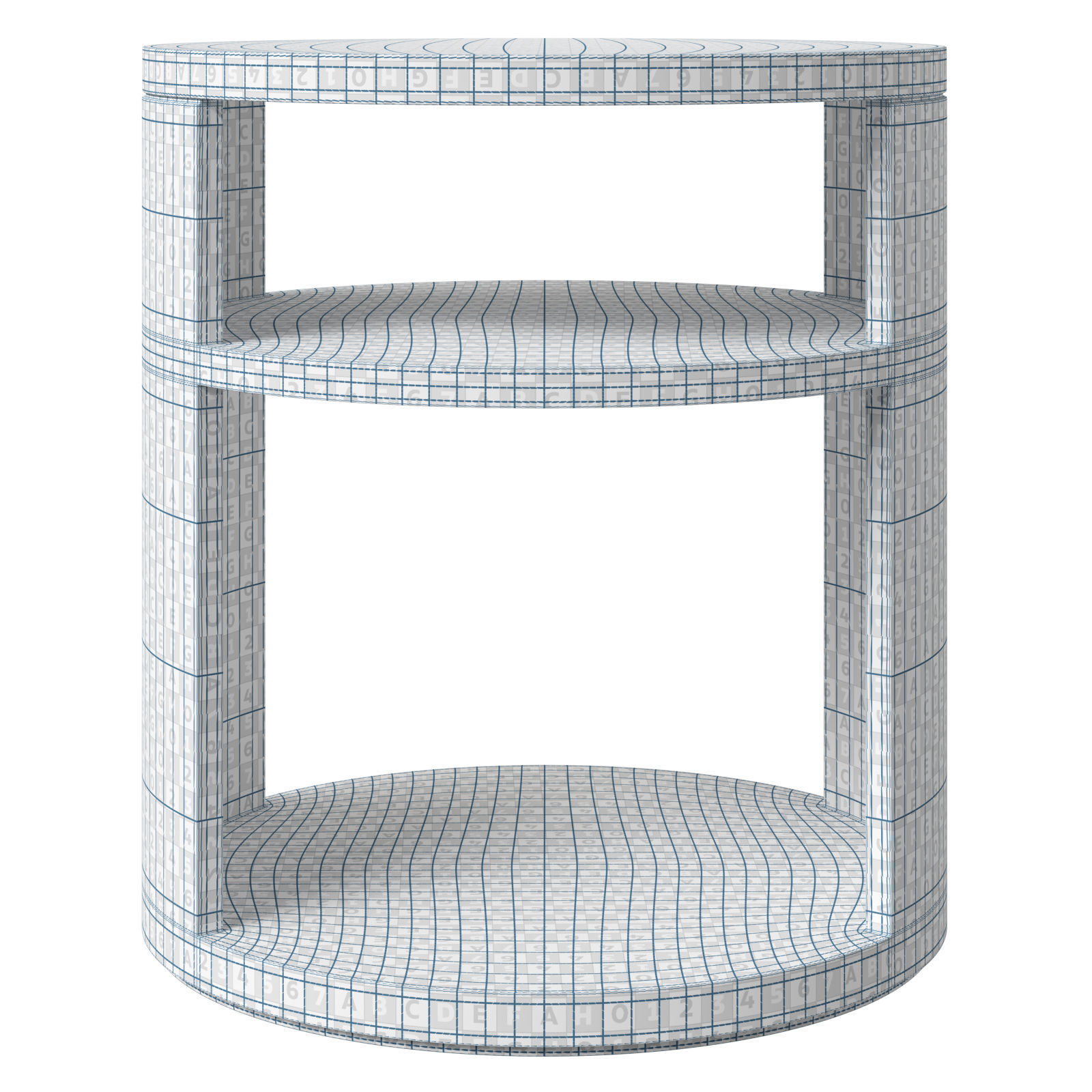 Restoration Hardware side table Corta 3D model_19