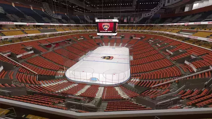 Interior FLA Live Arena 3D model