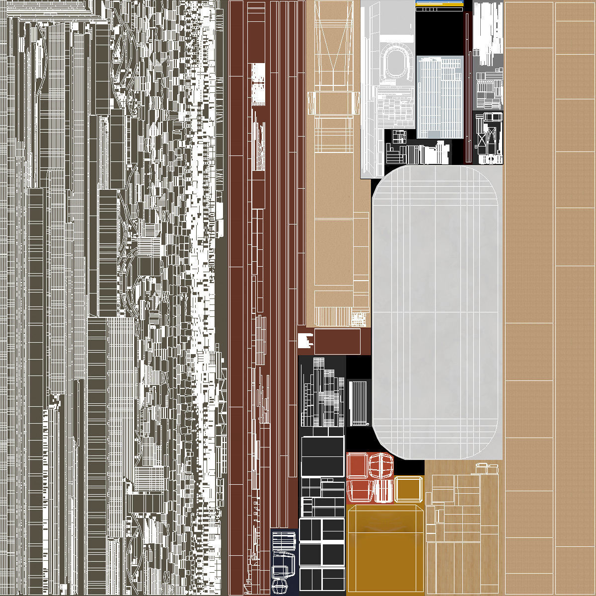 Interior FLA Live Arena 3D model_27